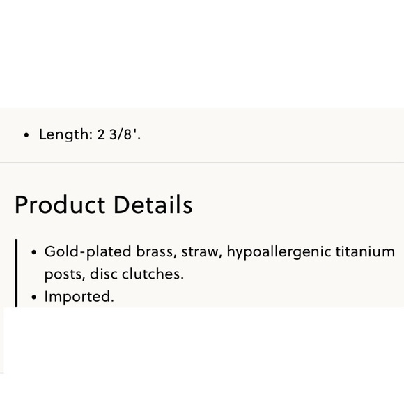 J. Crew straw wrapped drop earrings - Picture 3 of 4